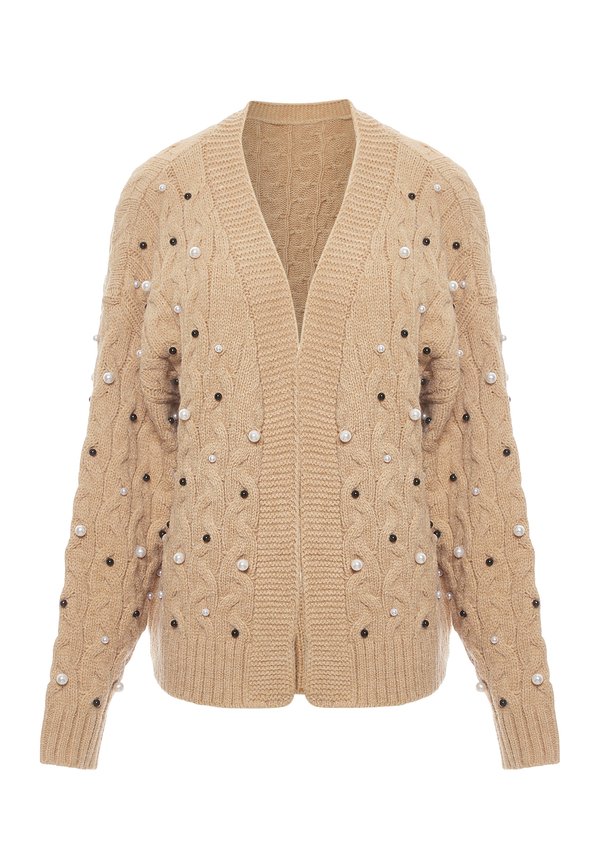 Strickjacke - beige