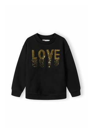 CREW NECK WITH SEQUIN APPLIQUE  - Sweatshirt - black