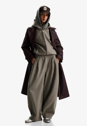 Bershka EFFECT  - Hlače - sand