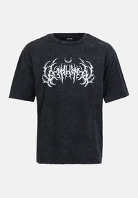 UNISEX - T-shirt imprimé - acid wash black