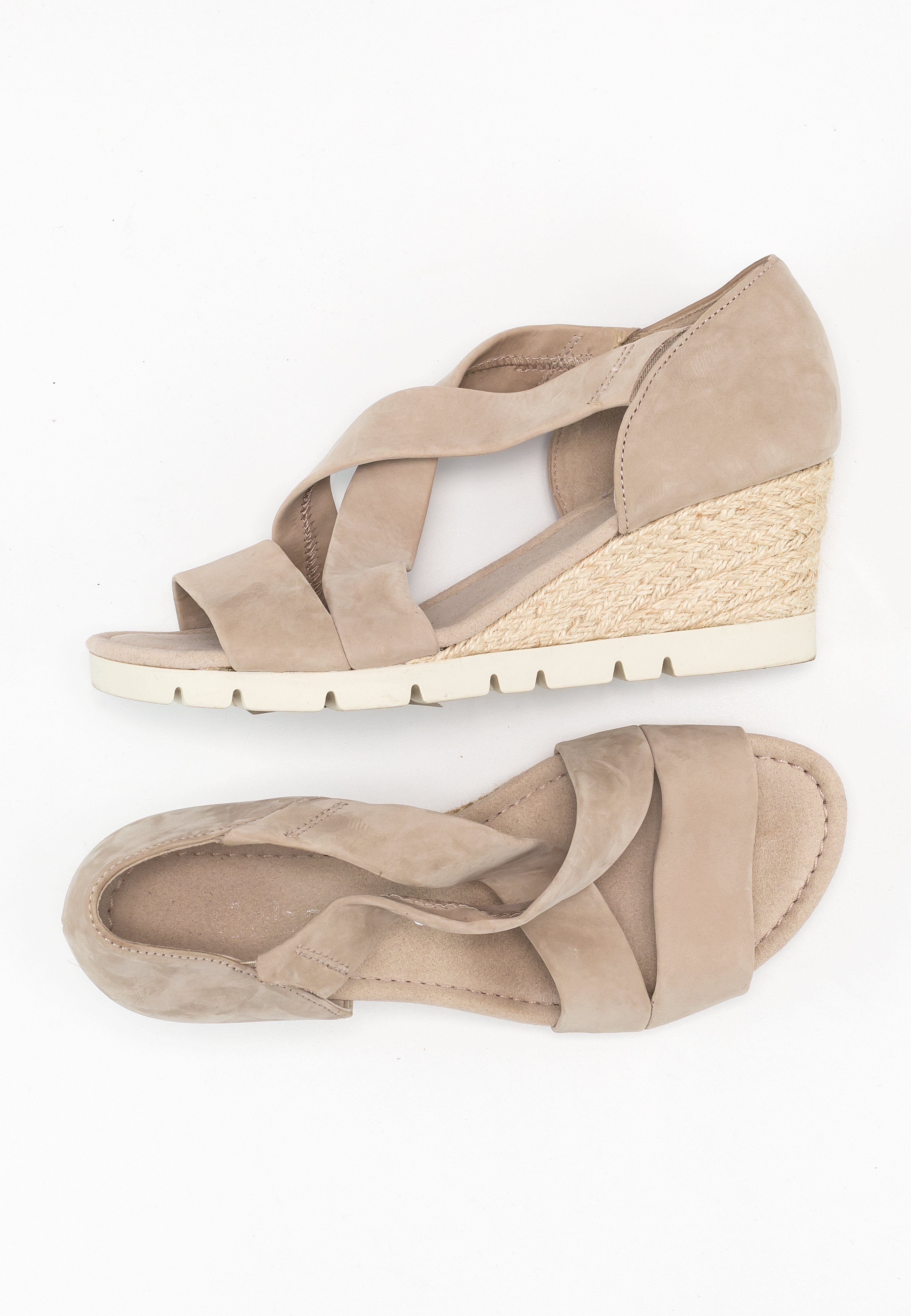 Gabor Sandaal sleehak franjes Taupe | Contessa Modeschoenen