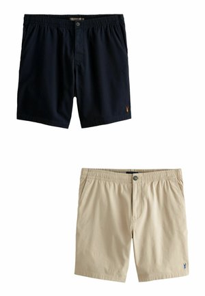 2 PACK REGULAR FIT ELASTICATED WAIST CHINO - Shorts - navy stone