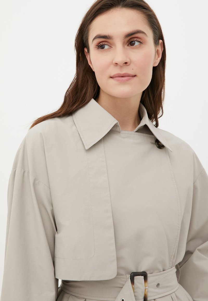 Damen Parkas | Finn Flare Trenchcoat grey/grau - TR22862 Damen Parkas | Finn Flare Trenchcoat grey/grau - TR22862