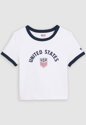 Levi's®, FOOTBALL RINGER - Μπλουζάκι με στάμπα - red/white/blue