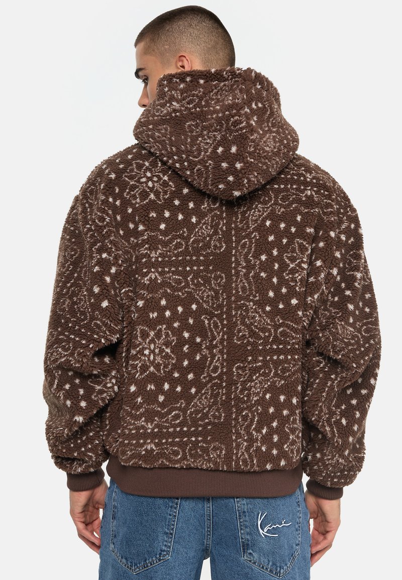 Karl Kani SIGNATURE PAISLEY HOODIE - Hoodie - brown/white/brown - Zalando.de