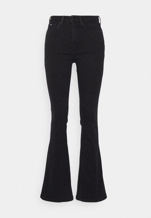 Vaqueros a campana - black denim