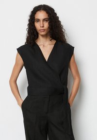 Marc O'Polo FEMININE GATHERING SHOULDER  - Camicetta - black
