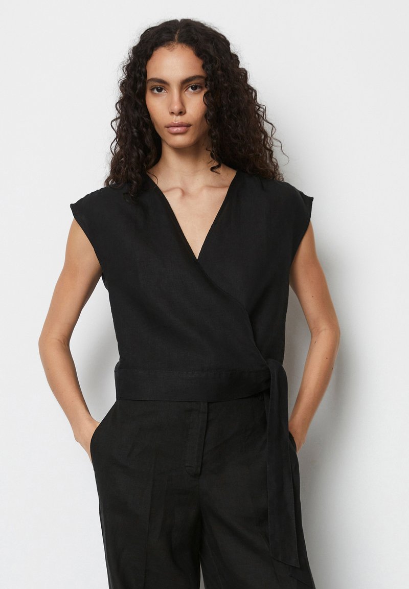 Marc O'Polo FEMININE GATHERING SHOULDER  - Camicetta - black