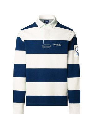 Façonnable IQON STRIPE RUGBY - Polo - naval blue