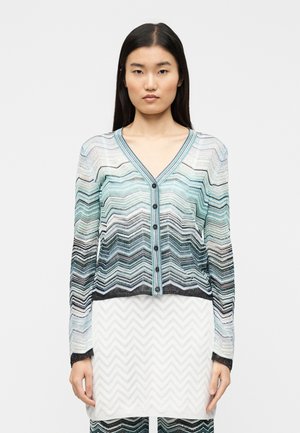 BUTTONED CARDIGAN - Kardigán - turquoise