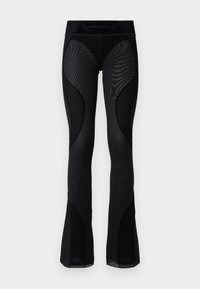 SPORT FLARED PANTS - Leggings - black