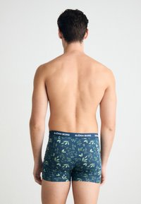 Vīriešu bokseršortus tumši zilos toņos ar lapu rakstu. Iezīmējies ar melnu jostu, kurā redzams "BJÖRN BORG" logo. Izgatavoti no kokvilnas maisījuma.