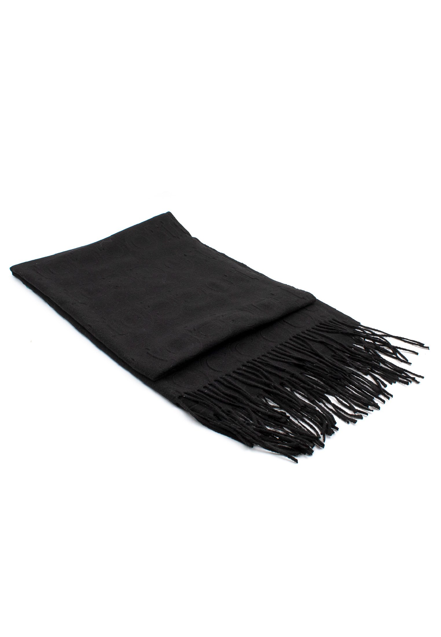 GUESS sciarpa Deesa Logo Foulard Scarf 130X130 Black Logo
