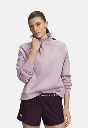 Under Armour, SPORT TERRY - Суитшърт с цип - mauve pink