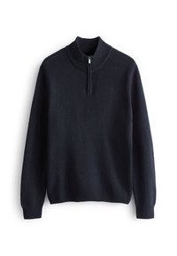 Next ZIP NECK - Pulóver - navy blue
