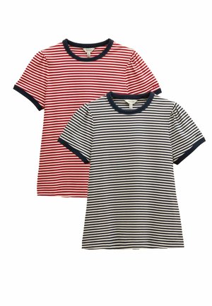Tom Joule 2 PACK - T-Shirt print - navy stripe red stripe