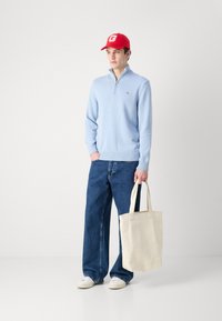 GANT CASUAL HALF  - Pulóver - light blue melange