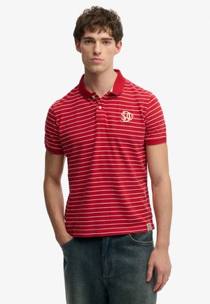 VINTAGE STRIPE - Polo - red stripe