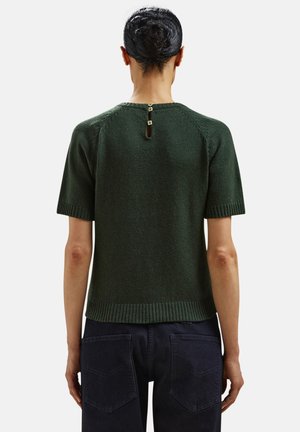 Doppelgänger T-shirt basic - dark green plain