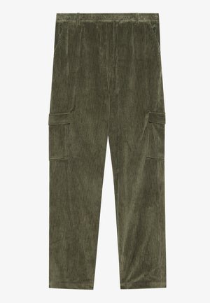 Pier One CORDUROY TROUSERS - Cargo trousers - khaki