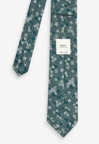 Next PATTERN SLIM - Kaklaraištis - green ditsy floral