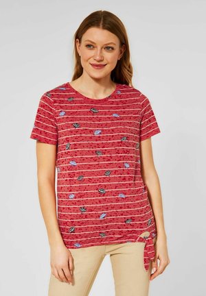 MIT PRINT - Print T-shirt - rot