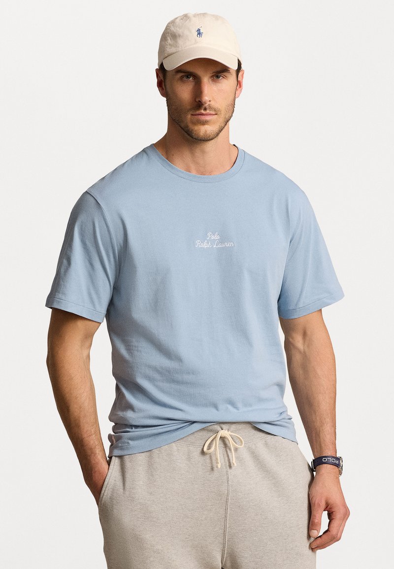 Polo Ralph Lauren Big & Tall EMBROIDERED LOGO JERSEY T-SHIRT - Apdrukāts T-krekls - vessel blue