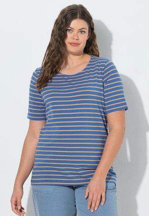 LAURASØN, RINGELSHIRT, RUNDHALS - Camiseta estampada - ochre