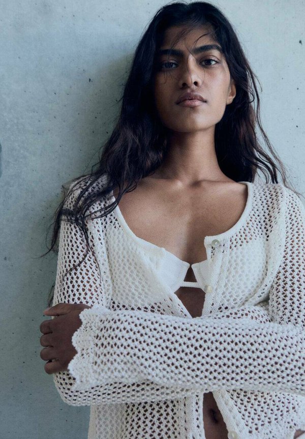 BOUTONS - Cardigan - beige