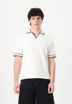 Jack & Jones JORSUMMER SPILIT NECK - Polo marškinėliai - cloud dancer