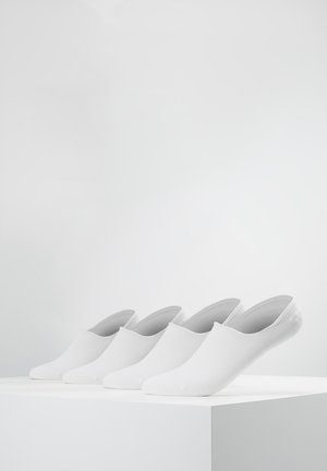 camano INVISIBLE LOW FOOTIES UNISEX 4 PACK - Füßlinge - white