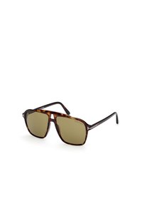 AUTARI - Sunglasses - dark avana dark green