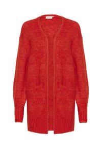 KATRINA KNIT CARDIGAN - Strickjacke - fiery red melange