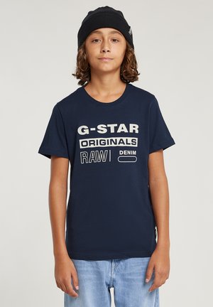 SHORT SLEEVE REGULAR - T-shirt imprimé - blue