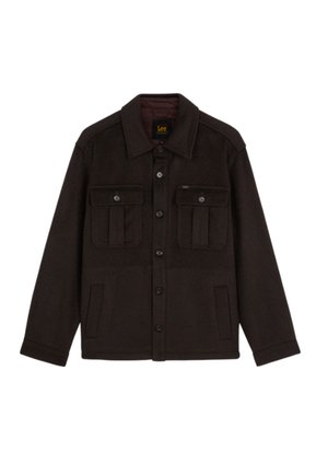 Lee, FLAP POCKET OVERSHIRT - Κοντό παλτό - chocolate torte