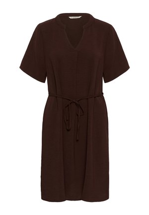 Love Copenhagen, LCFENYA SHORT SLEEVE - Jurk - chocolate plum