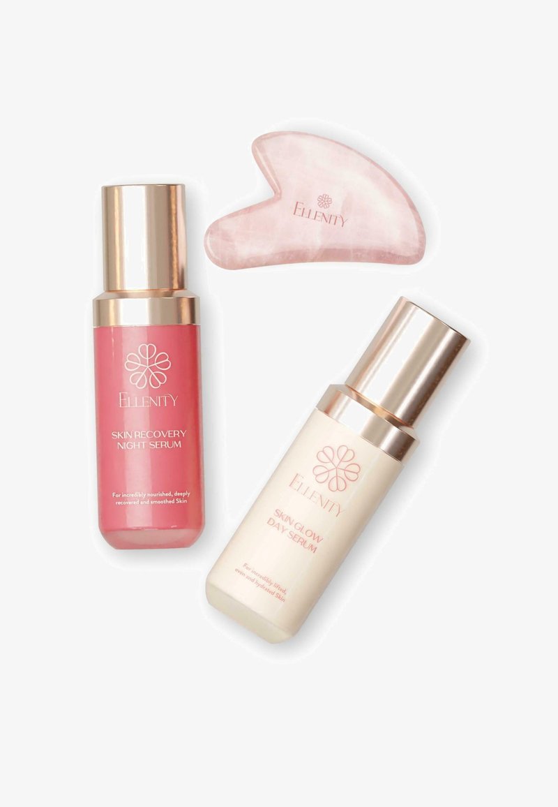Ellenity - ELLENITY GLOW & RECOVERY ELIXIR GUA SHA SET – DAY & NIGHT - Set de soins du visage - transparent, Agrandir