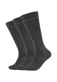 3PACK - Knee high socks - anthracite melange
