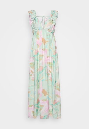 Vero Moda Tall, VMJOSIE ANKLE FRILL DRESS  - Rochie maxi - birds egg green/myra