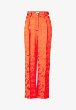 Rich & Royal MIT JACQUARDMUSTERUNG - Kalhoty - cherry tomato