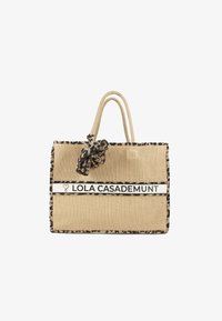 LOLA CASADEMUNT Bolso shopping beige