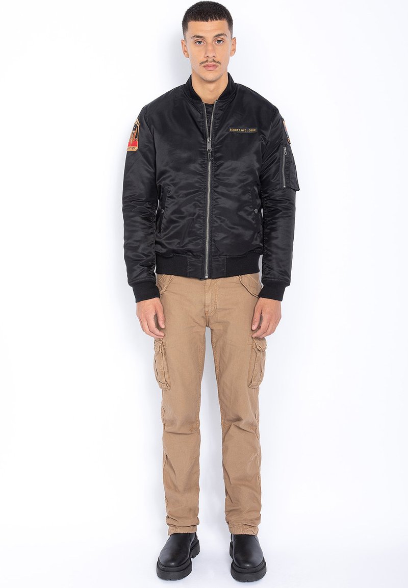 Schott - Bomber Jacket - noir, Enlarge