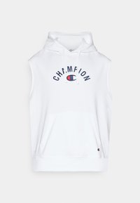 ICONS SLEEVELESS HOODIE WITH CENTRAL LOGO - Mikina s kapucí - white