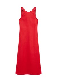 ROUND NECK MIDI - Denní šaty - red