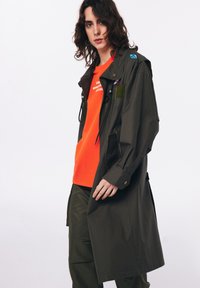 3530309 Khaki Tie-Waist Trenchcoat