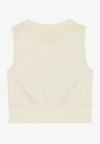 SEAMLESS VEST TOP - Top - beige