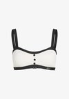 MONOCHROME BANDEAU - Horní díl bikin - cannoli cream black