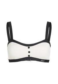 MONOCHROME BANDEAU - Bikini augšdaļa - cannoli cream black