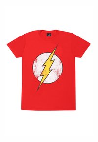 Henry Tiger DC COMICS FLASH LOGO - Triko s potiskem - red