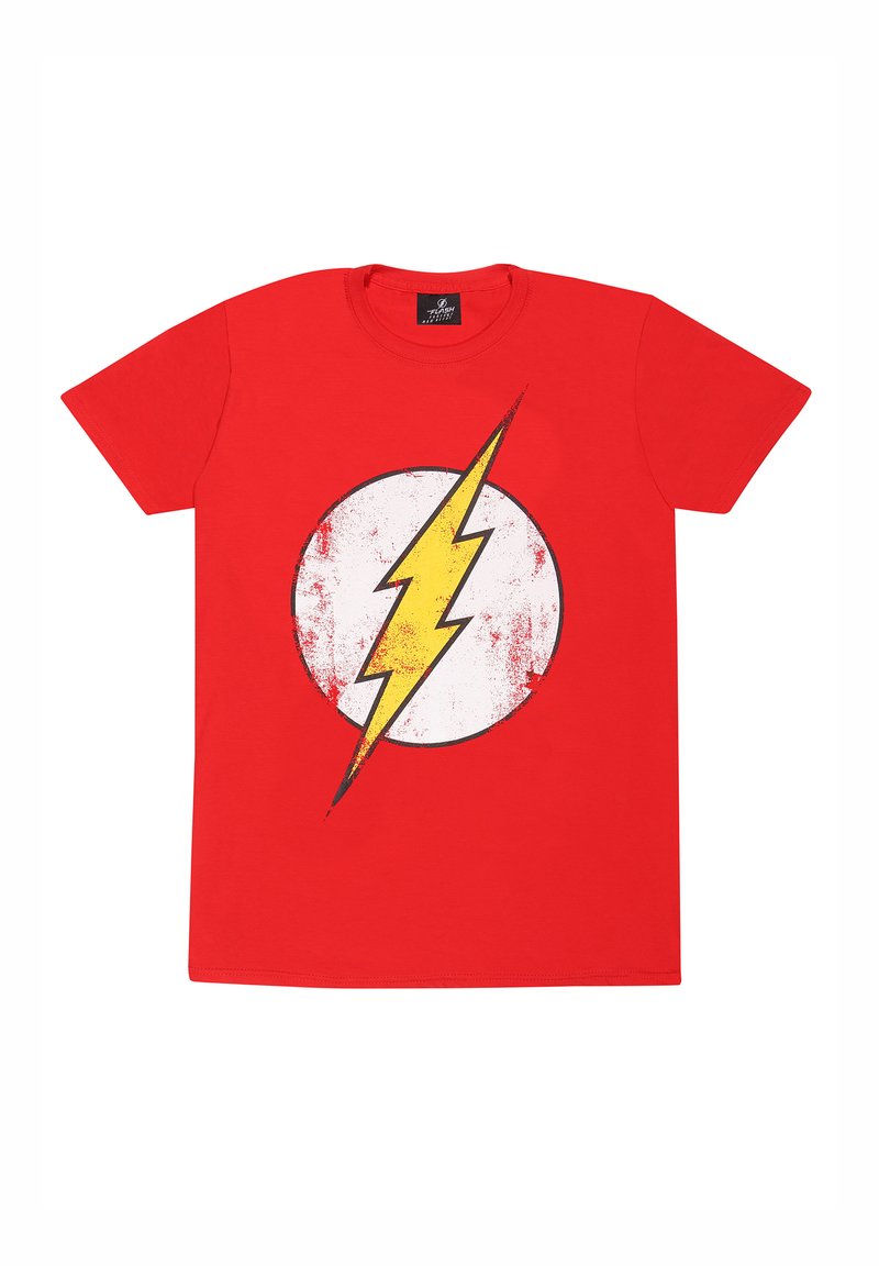 Henry Tiger DC COMICS FLASH LOGO - Triko s potiskem - red